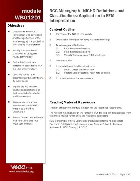 ncc efm|MONOGRAPH .